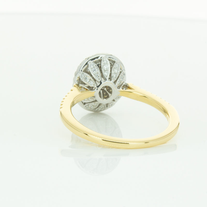 18ct Yellow Gold Opal & Diamond Sierra Ring-Ring-Walker & Hall