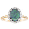 18ct Yellow Gold Opal & Diamond Sierra Ring-Ring-Walker & Hall