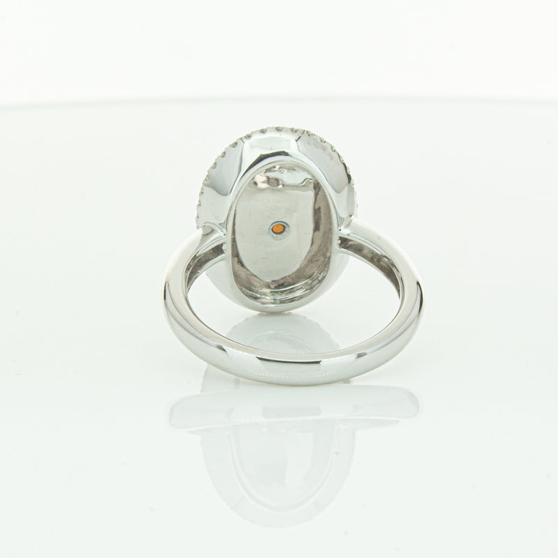 18ct White Gold Opal & Diamond Isla Ring-Ring-Walker & Hall