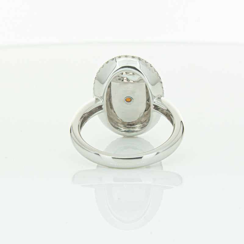 18ct White Gold Opal & Diamond Isla Ring-Ring-Walker & Hall