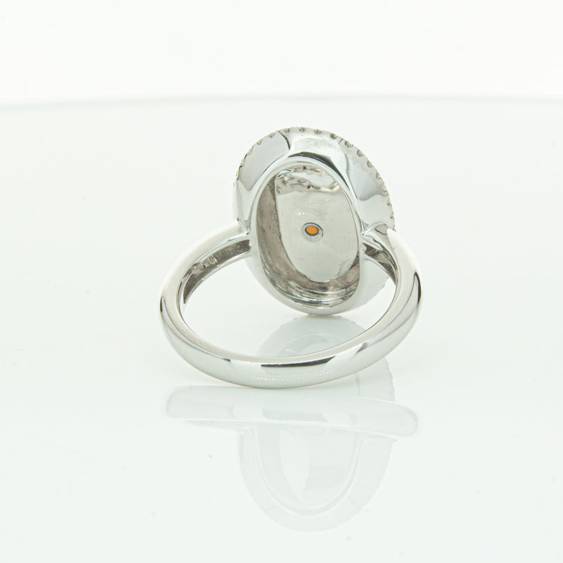 18ct White Gold Opal & Diamond Isla Ring-Ring-Walker & Hall