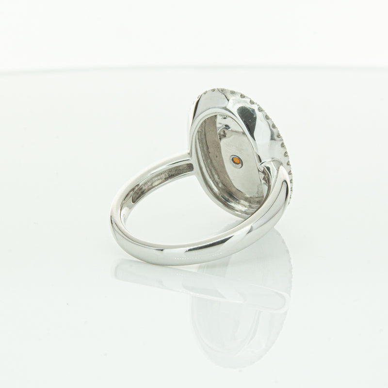 18ct White Gold Opal & Diamond Isla Ring-Ring-Walker & Hall