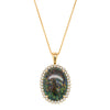 18ct Yellow Gold Opal & Diamond Belle Pendant-Necklace-Walker & Hall