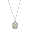 18ct White Gold 2.35ct Opal & Diamond Isla Pendant-Necklace-Walker & Hall