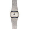 Vintage 18ct White Gold Sapphire & Diamond Girard Perregaux Watch-Watch-Walker & Hall