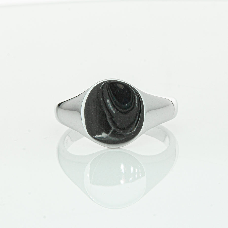 Sterling Silver Classic Signet Ring-Ring-Walker & Hall