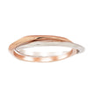 9ct Rose Gold & Sterling Silver Entwined Ring-Ring-Walker & Hall