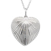 Sterling Silver Guiding Light Heart Locket-Necklace-Walker & Hall