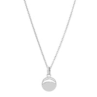 Sterling Silver Mini Pebble Pendant-Necklace-Walker & Hall
