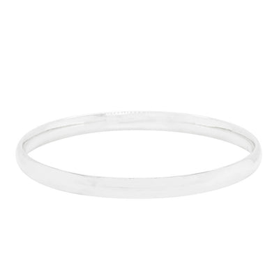 Sterling Silver Baby Bangle-Bracelet-Walker & Hall