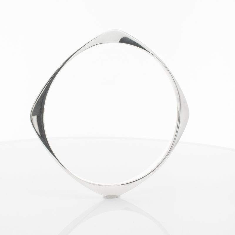 Sterling Silver Eos Bangle-Bracelet-Walker & Hall