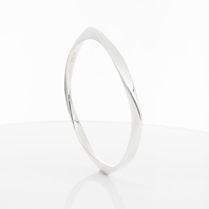 Sterling Silver Eos Bangle-Bracelet-Walker & Hall