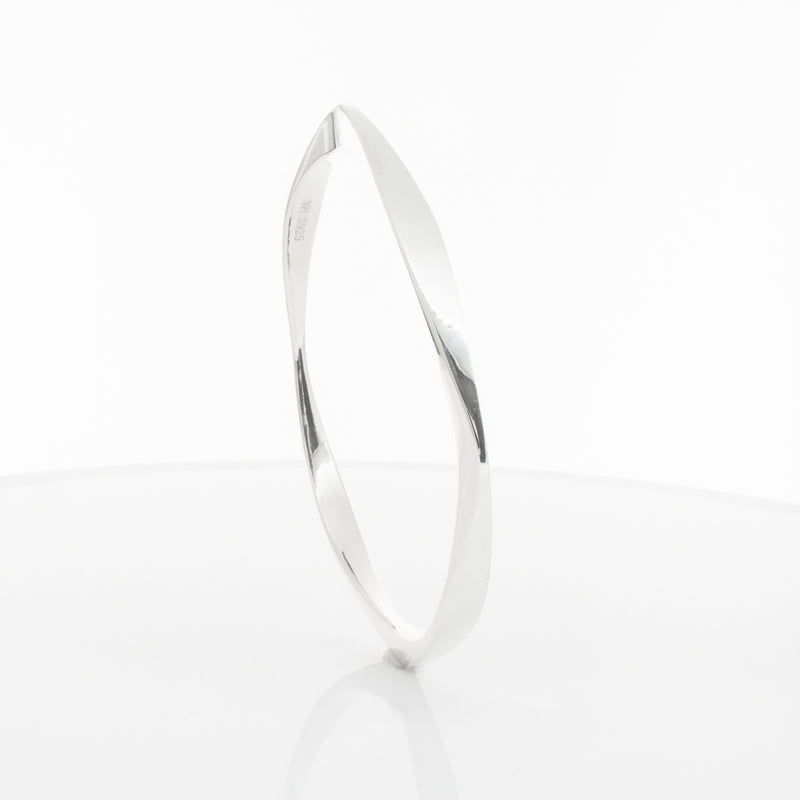 Sterling Silver Eos Bangle-Bracelet-Walker & Hall