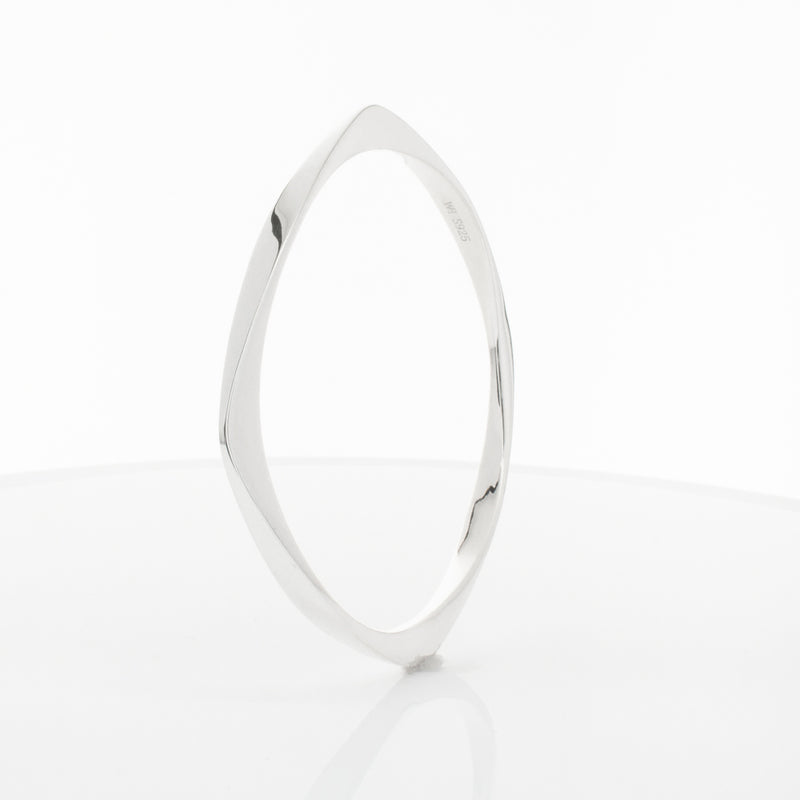 Sterling Silver Eos Bangle-Bracelet-Walker & Hall
