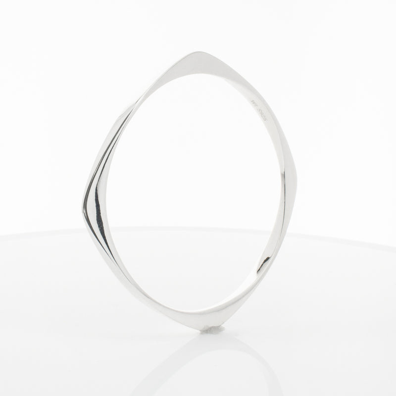 Sterling Silver Eos Bangle-Bracelet-Walker & Hall