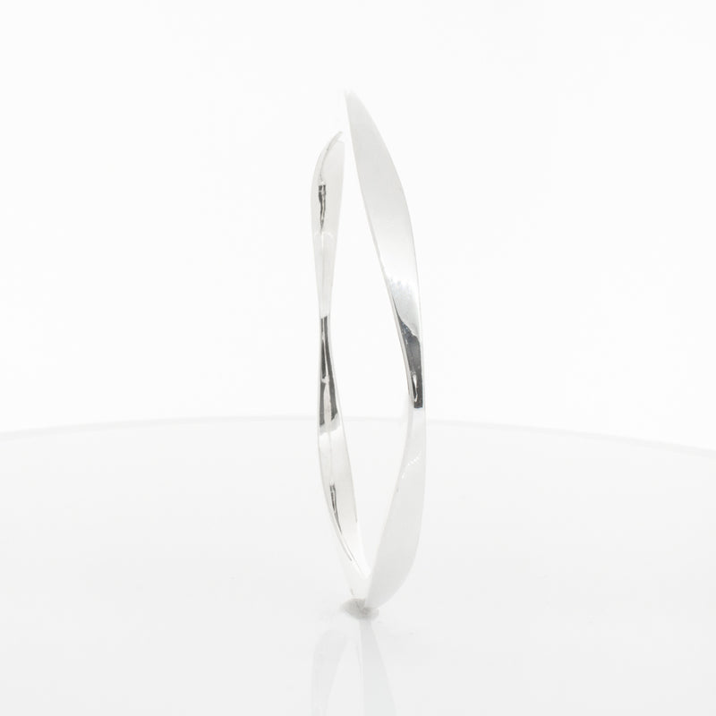 Sterling Silver Eos Bangle-Bracelet-Walker & Hall