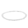 Sterling Silver Bevelled Curb Bracelet-Bracelet-Walker & Hall