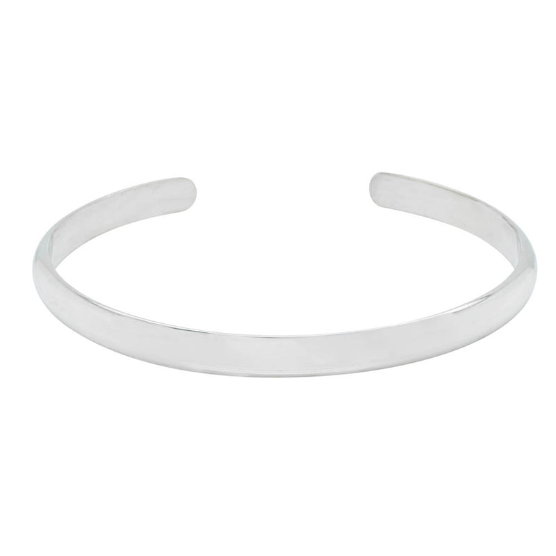 Sterling Silver Cuff Bracelet-Bracelet-Walker & Hall