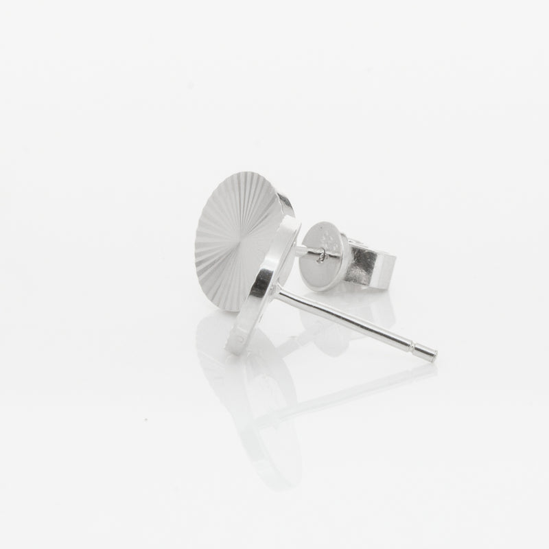 Sterling Silver Reflections Stud Earrings-Earrings-Walker & Hall