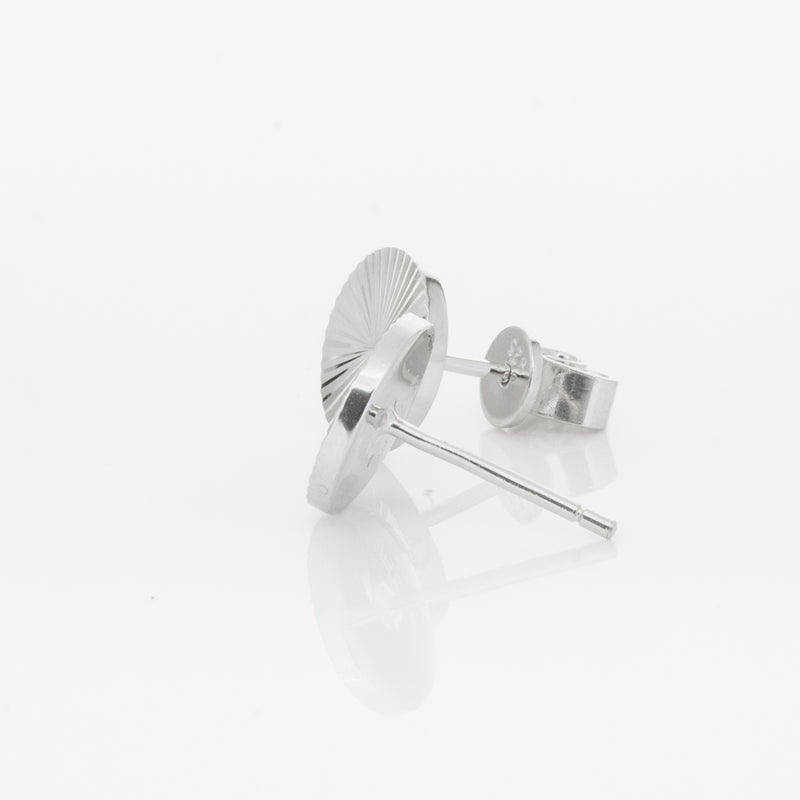 Sterling Silver Reflections Stud Earrings-Earrings-Walker & Hall