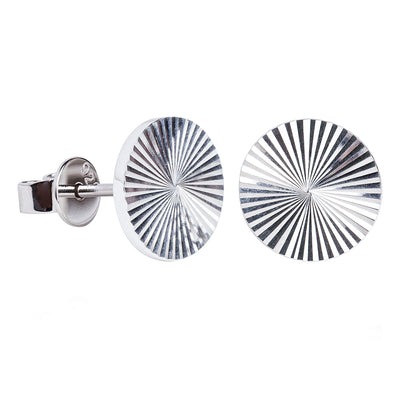 Sterling Silver Reflections Stud Earrings-Earrings-Walker & Hall