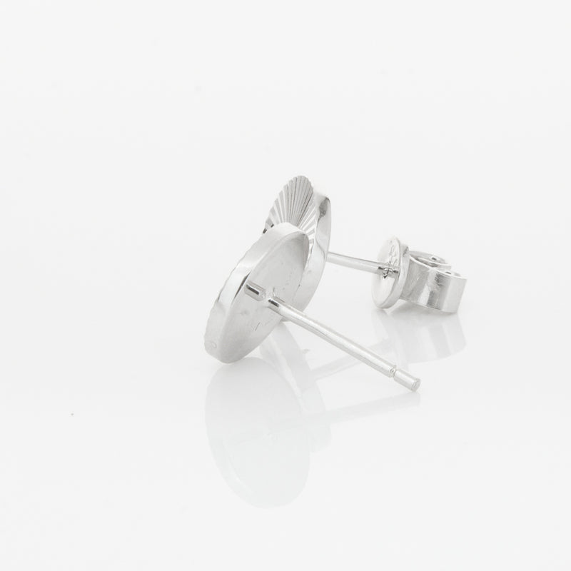 Sterling Silver Reflections Stud Earrings-Earrings-Walker & Hall