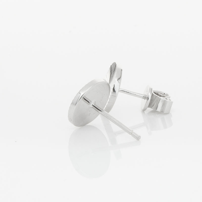 Sterling Silver Reflections Stud Earrings-Earrings-Walker & Hall