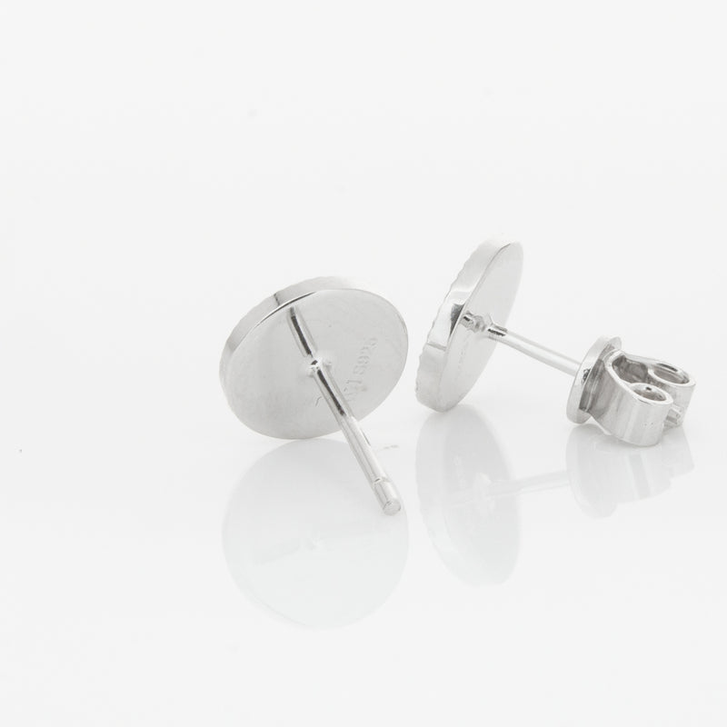 Sterling Silver Reflections Stud Earrings-Earrings-Walker & Hall
