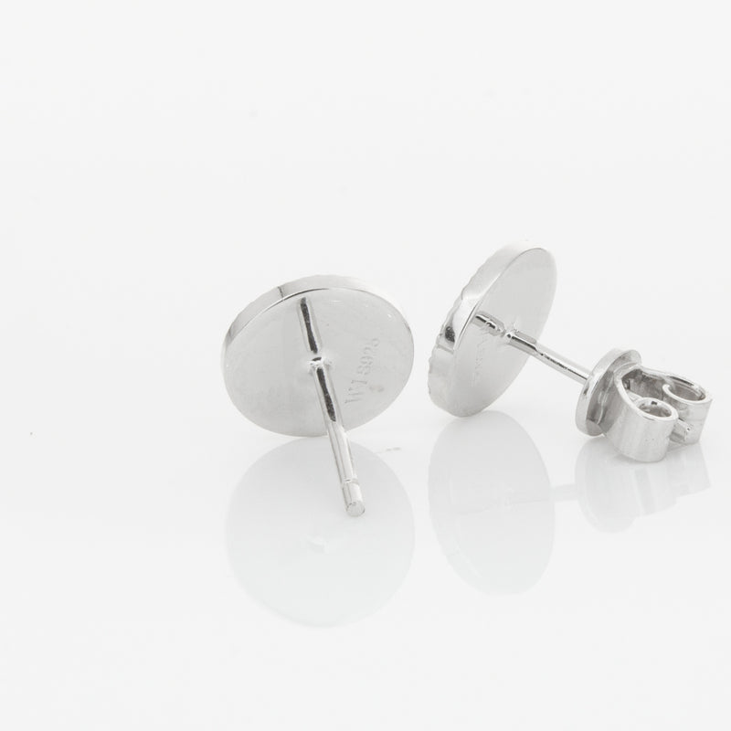 Sterling Silver Reflections Stud Earrings-Earrings-Walker & Hall