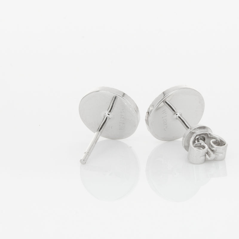 Sterling Silver Reflections Stud Earrings-Earrings-Walker & Hall