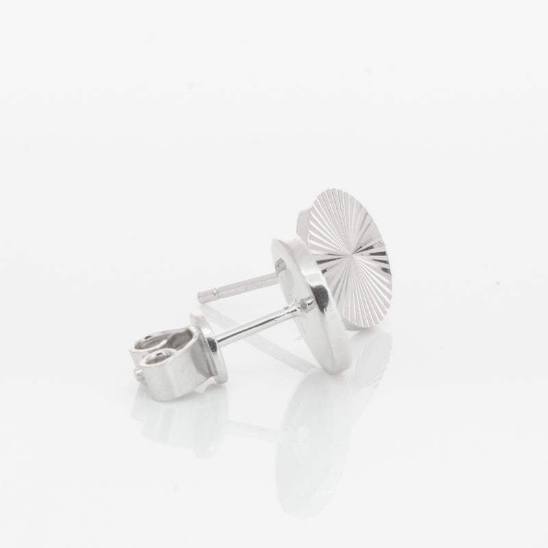 Sterling Silver Reflections Stud Earrings-Earrings-Walker & Hall