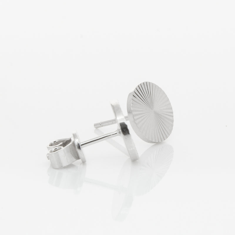Sterling Silver Reflections Stud Earrings-Earrings-Walker & Hall