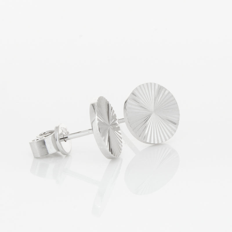 Sterling Silver Reflections Stud Earrings-Earrings-Walker & Hall