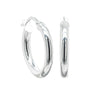 Sterling Silver Hoop Earrings-Earrings-Walker & Hall