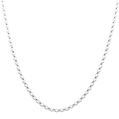 Sterling Silver Round Belcher Chain-Necklace-Walker & Hall