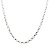 Sterling Silver Oval Belcher Chain-Necklace-Walker & Hall
