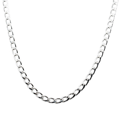 Sterling Silver Curb Chain-Necklace-Walker & Hall