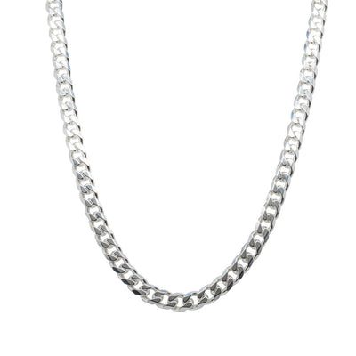 Sterling Silver Curb Chain-Necklace-Walker & Hall