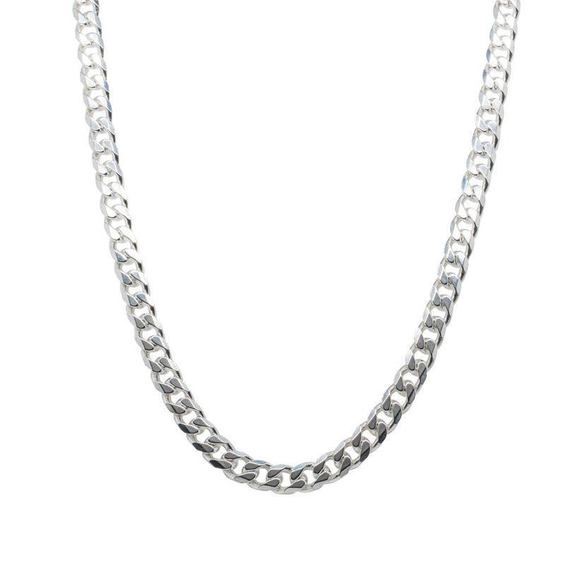 Sterling Silver Curb Chain-Necklace-Walker & Hall