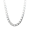 Sterling Silver Wide Curb Chain-Necklace-Walker & Hall