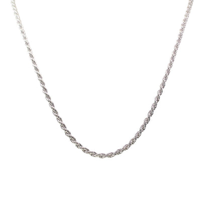 Sterling Silver Triple Trace Link Chain-Necklace-Walker & Hall