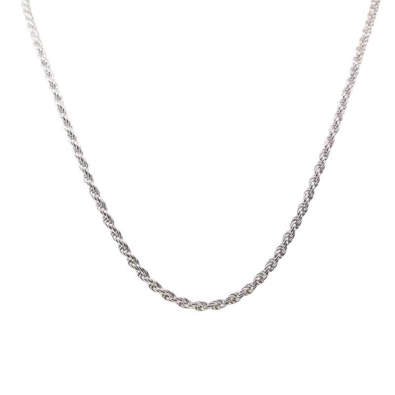 Sterling Silver Triple Trace Link Chain-Necklace-Walker & Hall