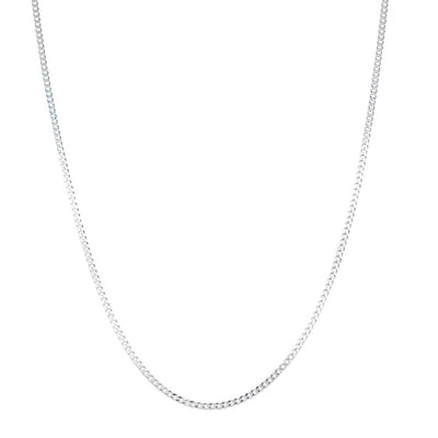 Sterling Silver Curb Chain-Necklace-Walker & Hall