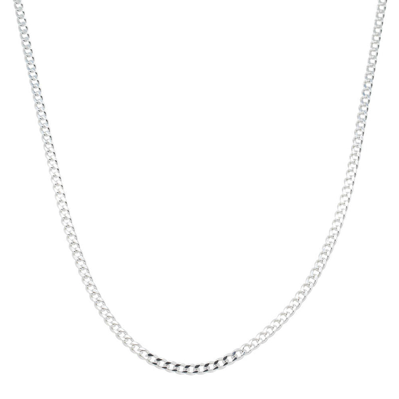Sterling Silver Curb Chain-Necklace-Walker & Hall