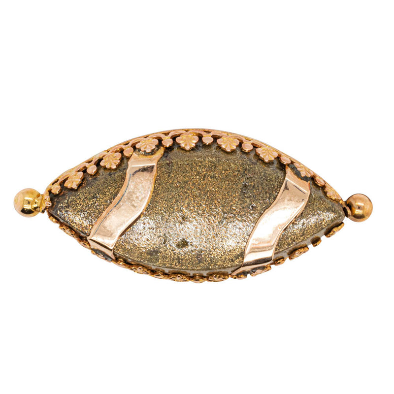 Vintage 15ct Yellow Gold Quartz Brooch-Brooch-Walker & Hall