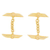 Vintage 18ct Yellow Gold Bar Cufflinks-Cufflinks-Walker & Hall