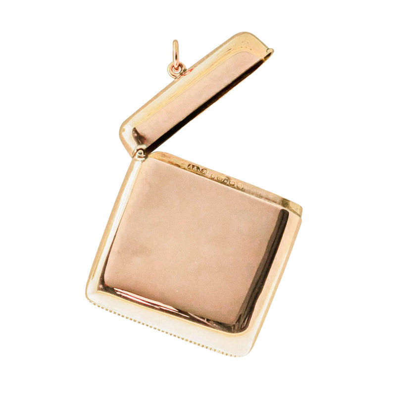 Vintage 9ct Rose Gold Vesta Case-Vesta Case-Walker & Hall