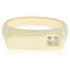 14ct Yellow Gold Diamond Signet Ring-Ring-Walker & Hall