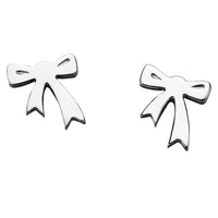 Karen Walker Mini Bow Earrings - Sterling Silver-Earrings-Walker & Hall