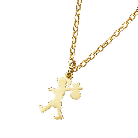 Karen Walker Runaway Girl Necklace - 9ct Yellow Gold-Necklace-Walker & Hall